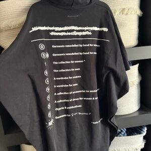 MM6 Black Hooded Mini Dress